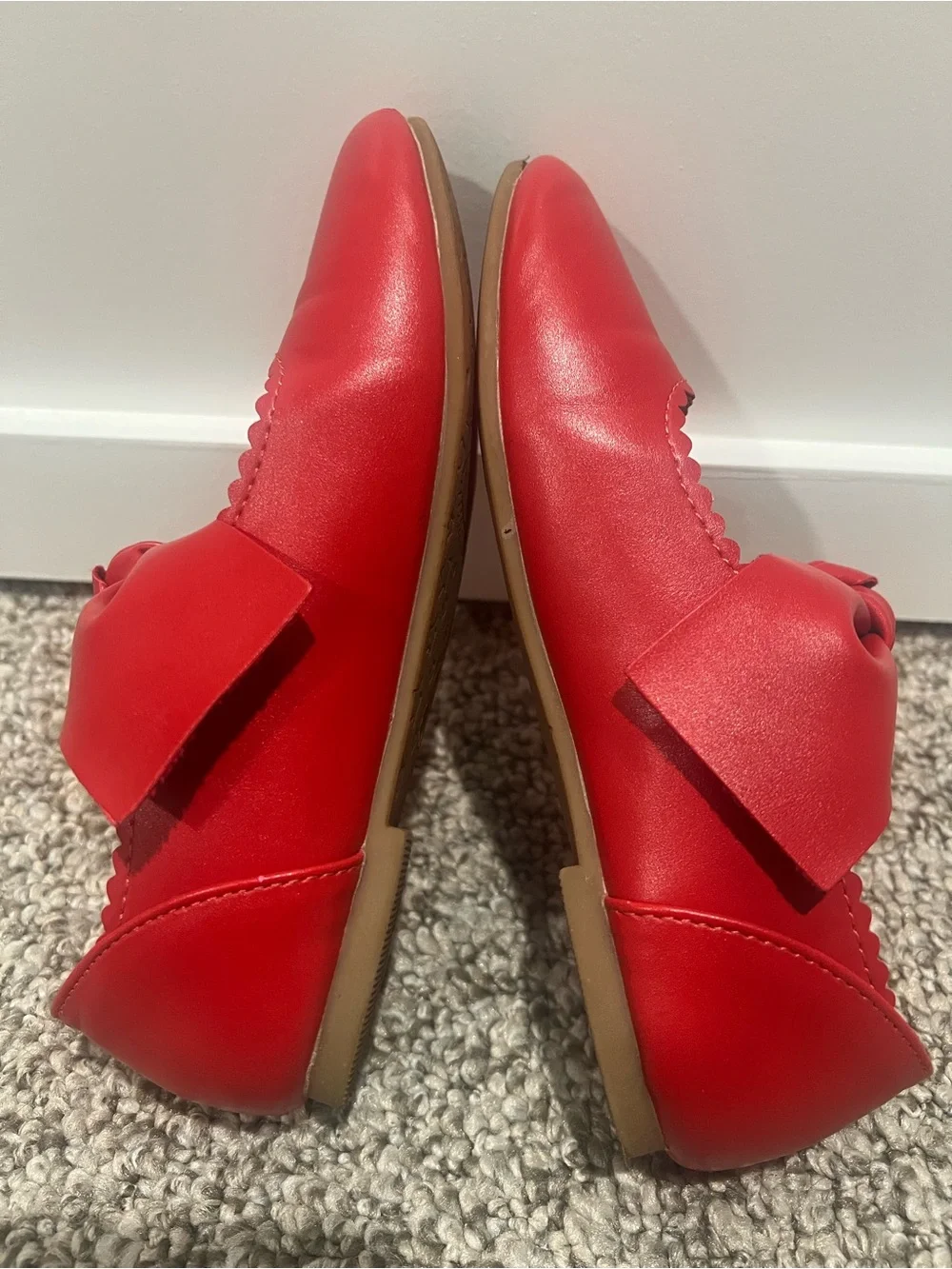 Dream Pairs Red Bow Mary Jane Flats for Kids